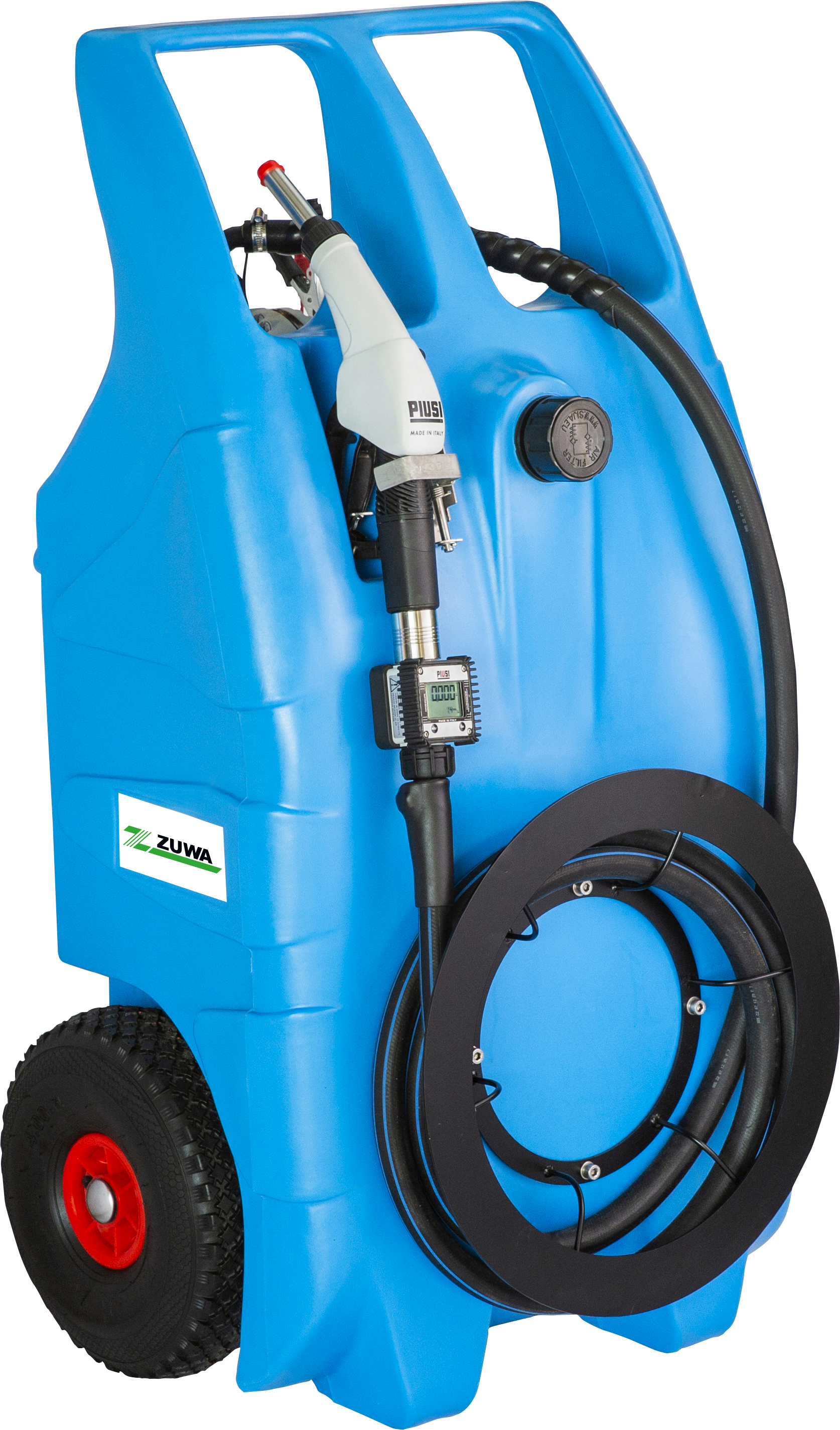 AdBlue Betankungsset PRO 230V, 35 Liter/min., Membranpumpe mit  autom.Pistole+Zählwerk+Platte+Schläuche Zuwa ZU_81604KS325
