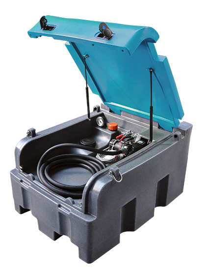 Pumpe 12V, man. Zapfpistole, m.abschließb.Deckel