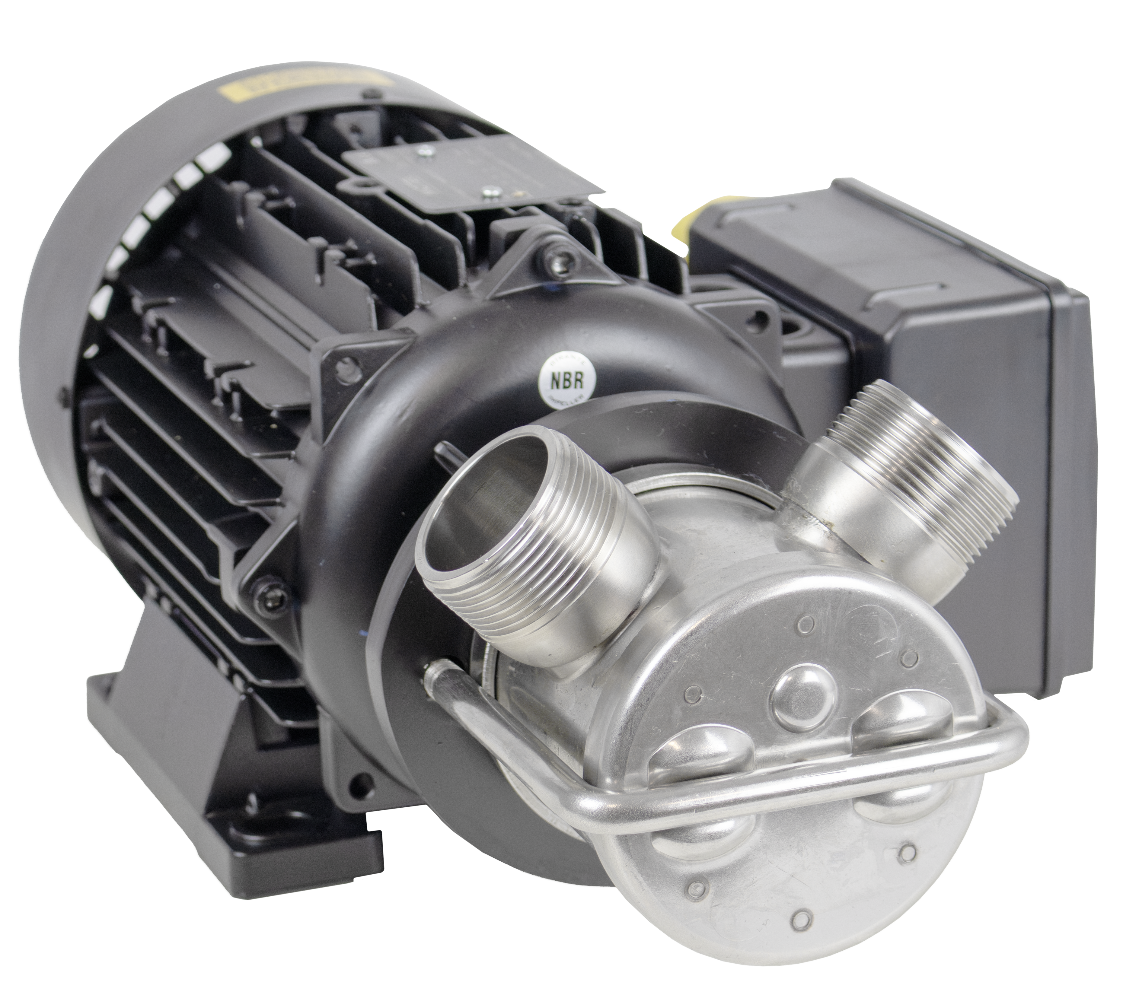 Impellerpumpe mit Motor, Kabel und Stecker