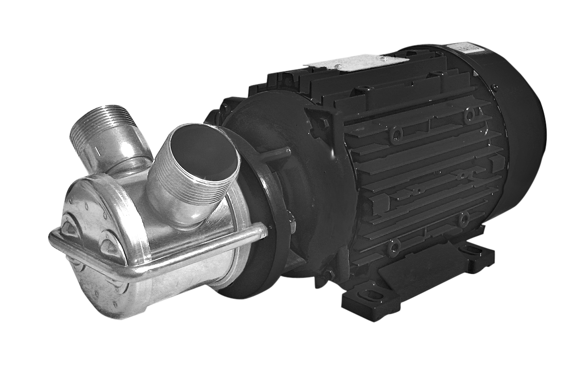 Impellerpumpe mit DIN 50 Milchgewinde (DIN 11851)