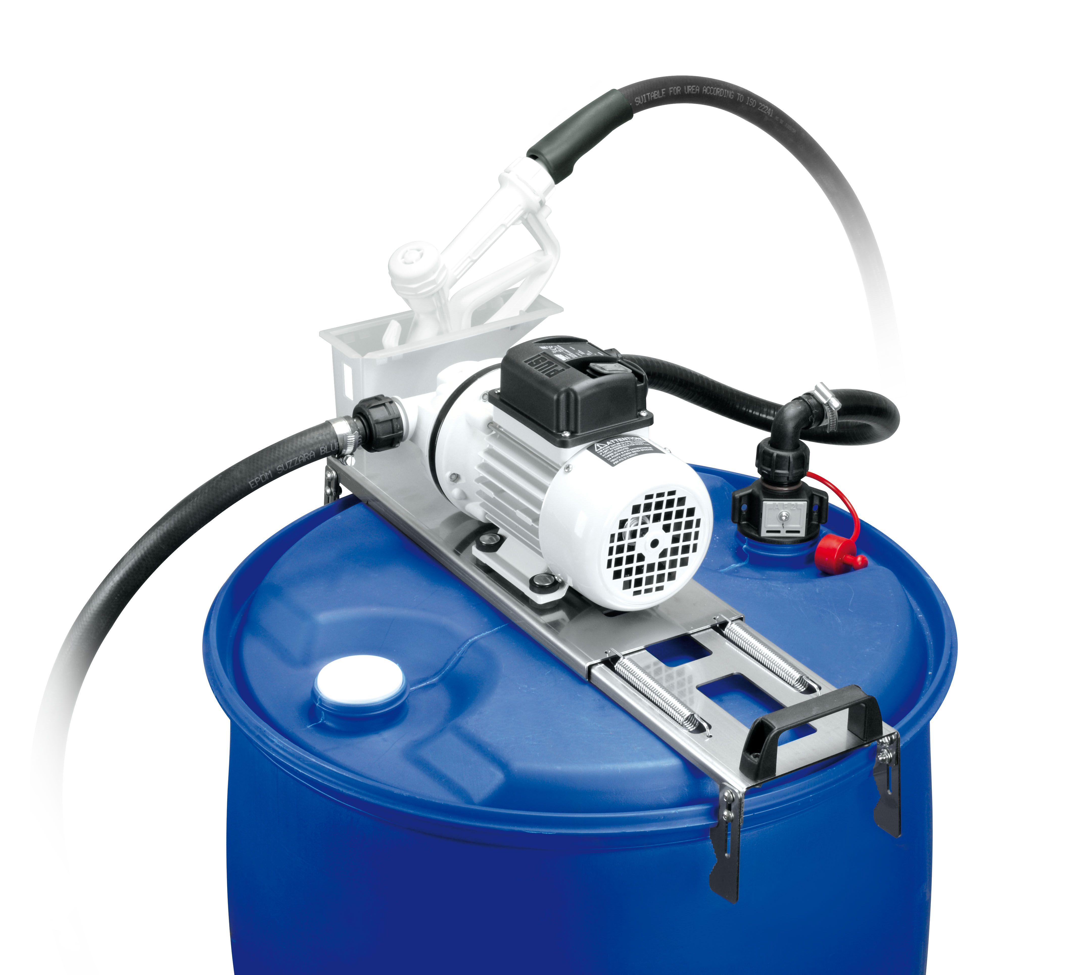 m. Membranpumpe und manueller Kst.-Zapfpistole