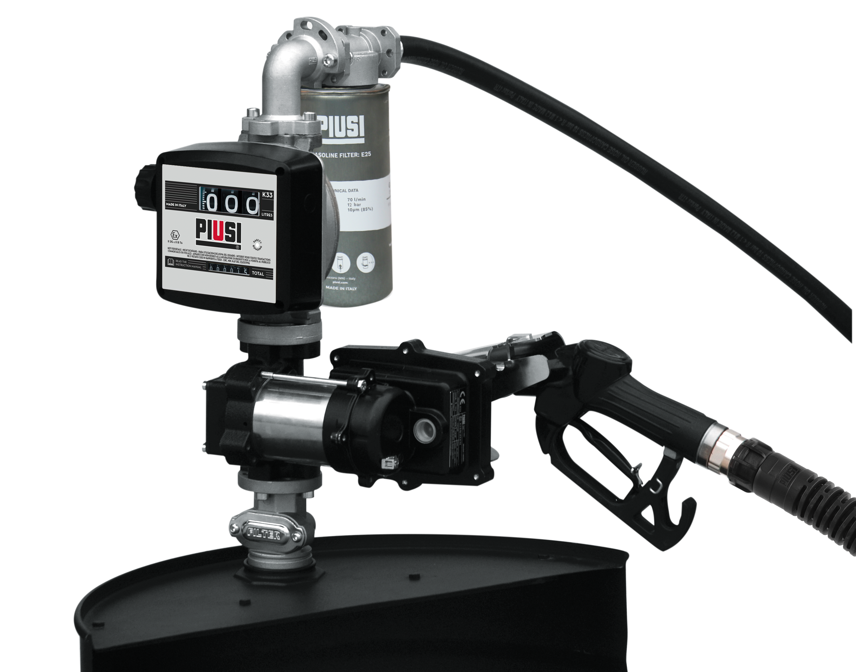 mit automat. Zapfpistole und Zählwerk K33 ATEX